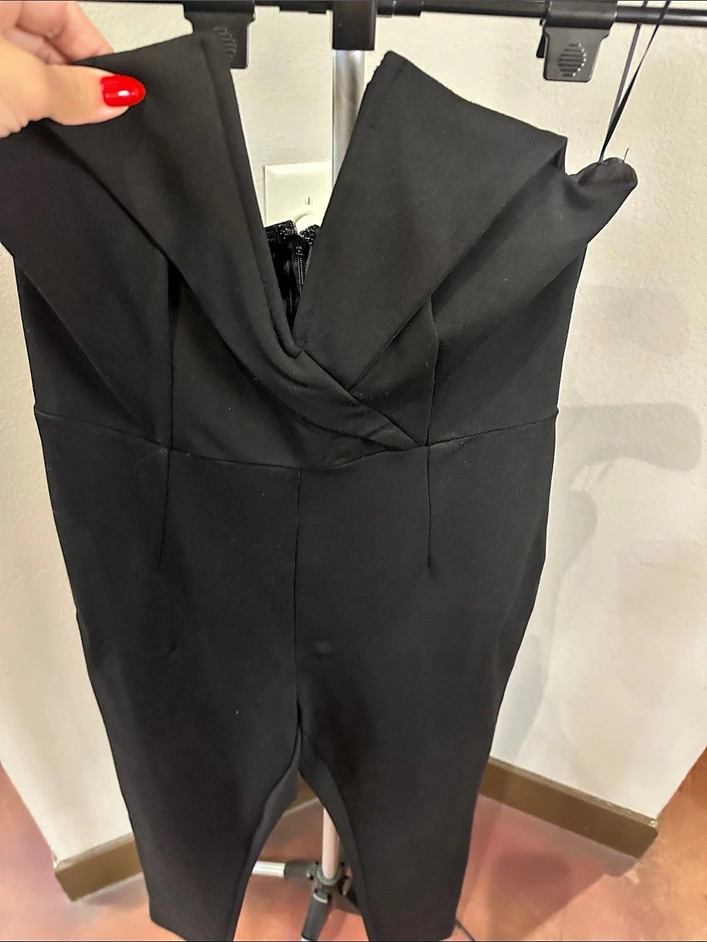 superdown Aubrey Off Shoulder Jumpsuit Black Size Medium